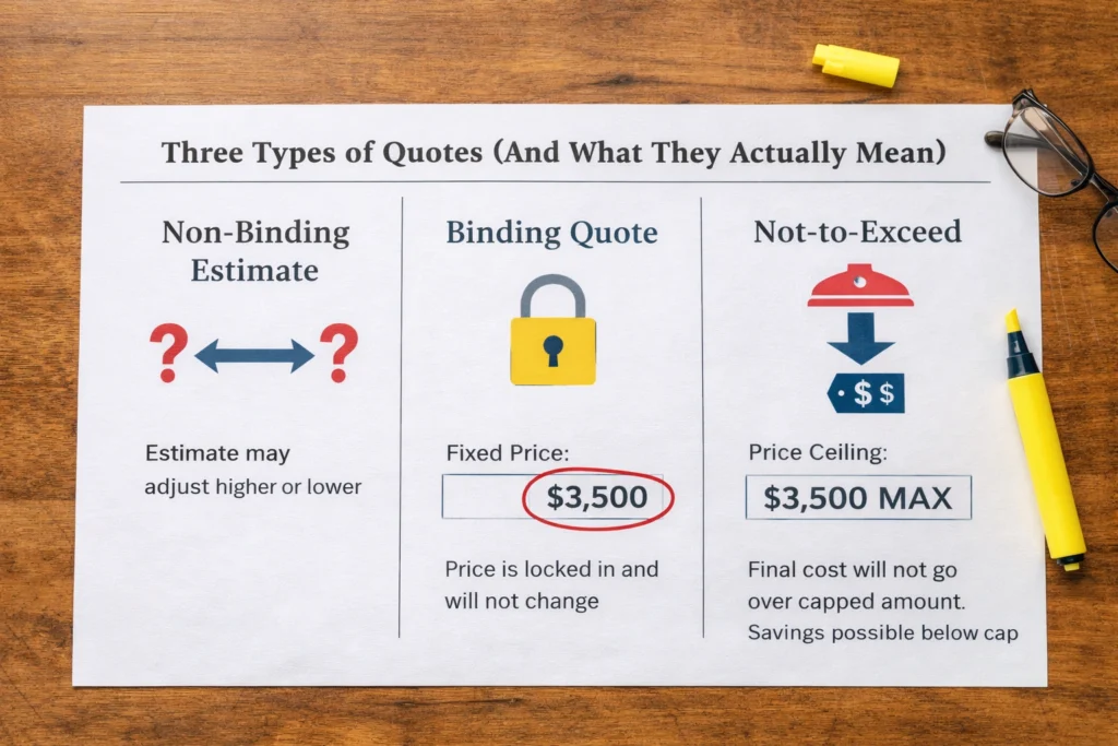 Three Types of Quotes (And What They Actually Mean)