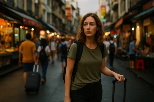 A woman looking for culture shock tips