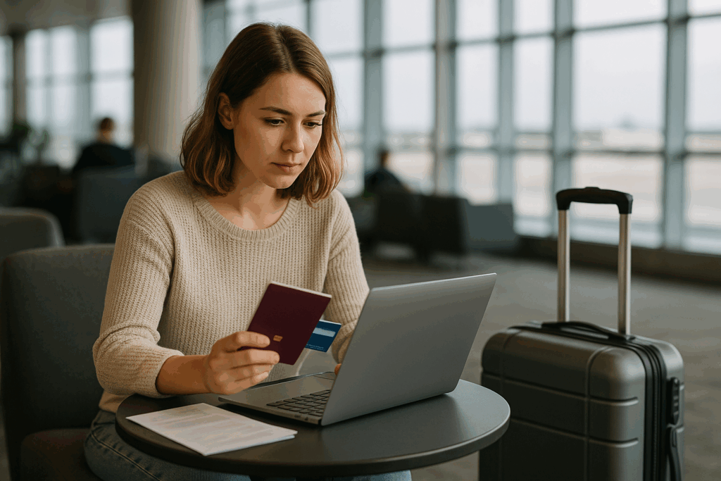 New expat opening a bank account overseas.